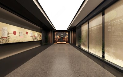 现代博物馆序厅3D模型下载
